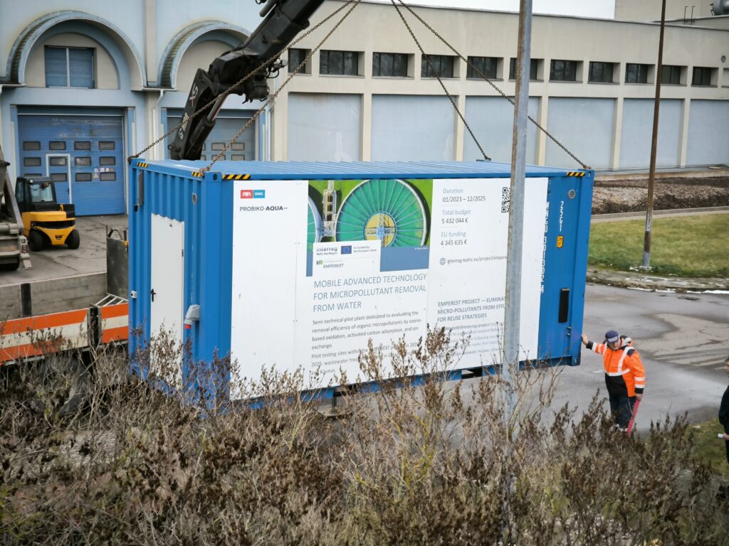 Inovatyvus nuotekų valymo technologijų pilotinis įrenginys pasiekė Kauną